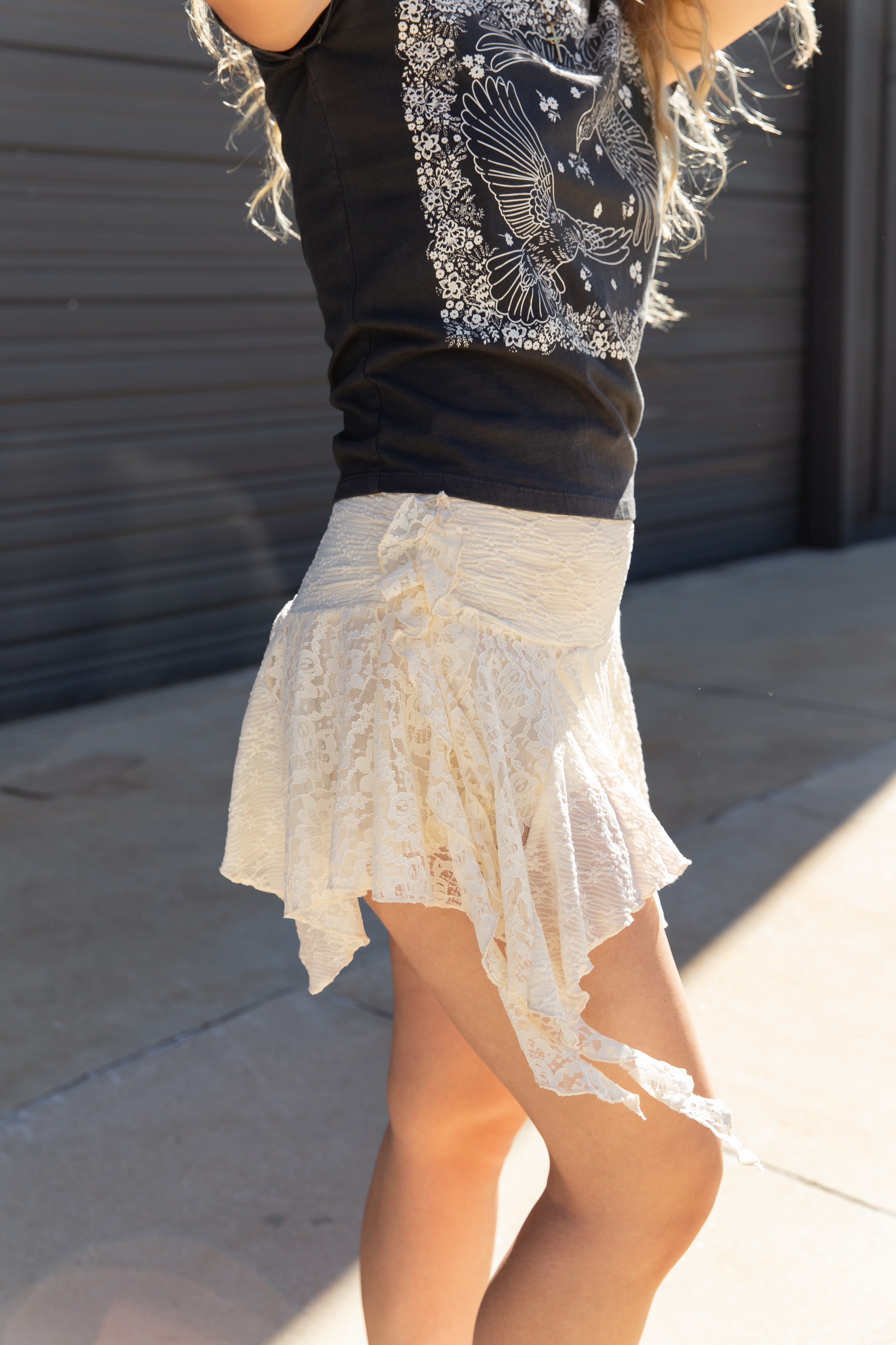 Mixed Media Mini Skort