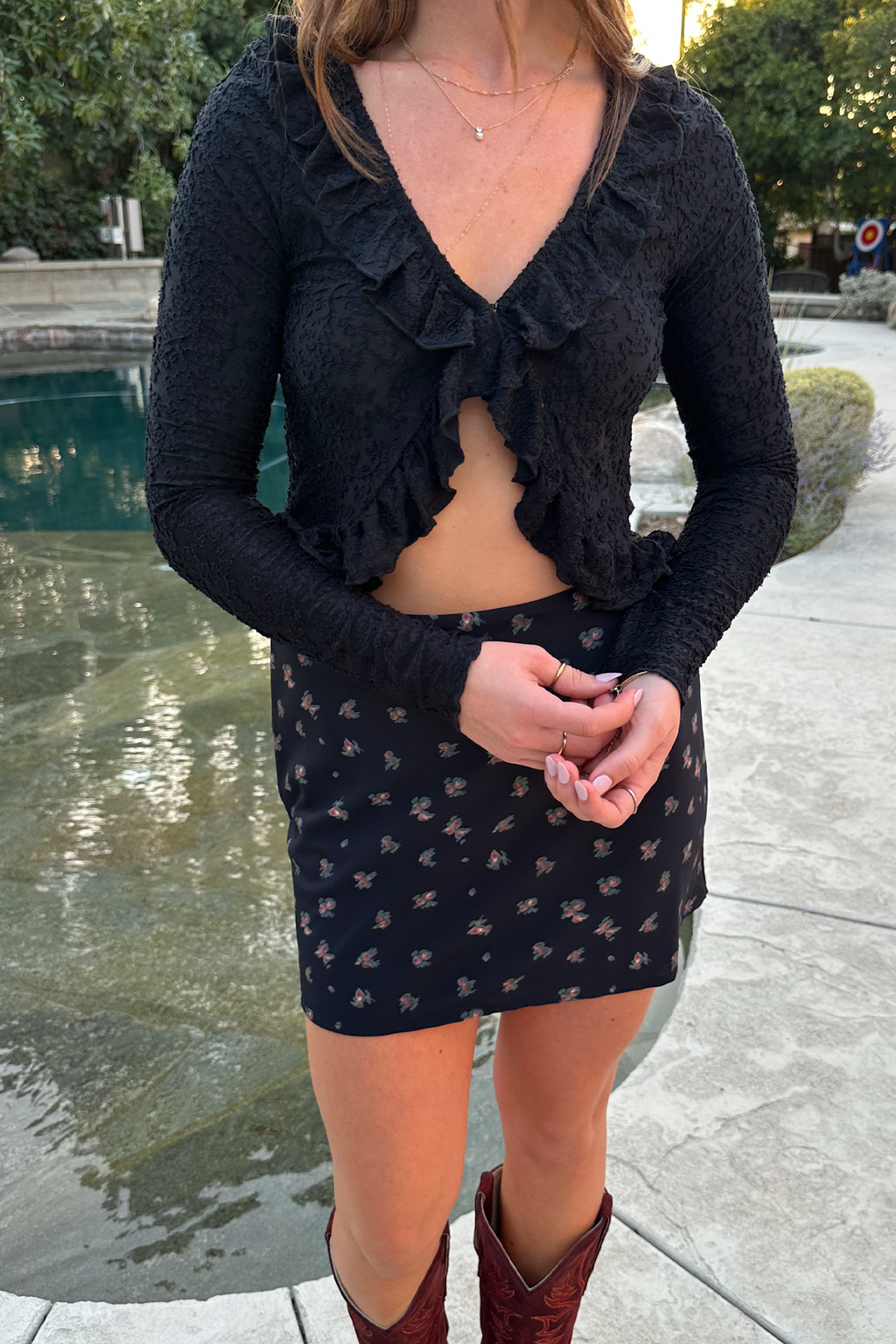 Floral Mini Skirt
