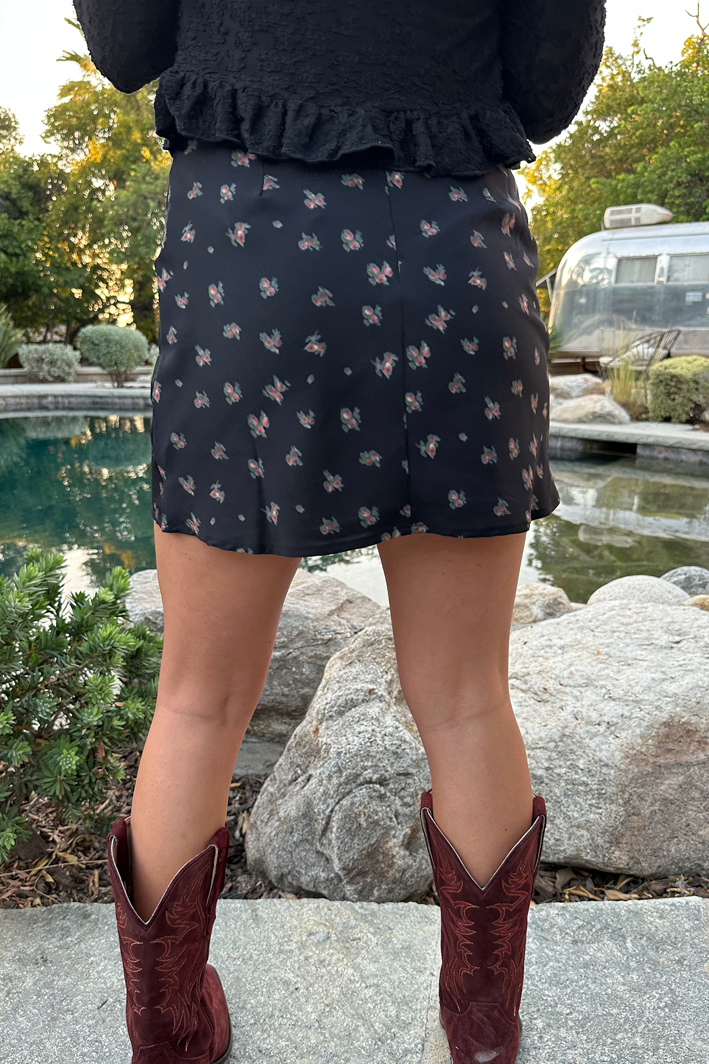 Floral Mini Skirt